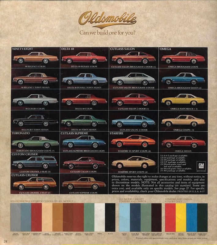 1978 Oldsmobile Full-Size Brochure Page 7